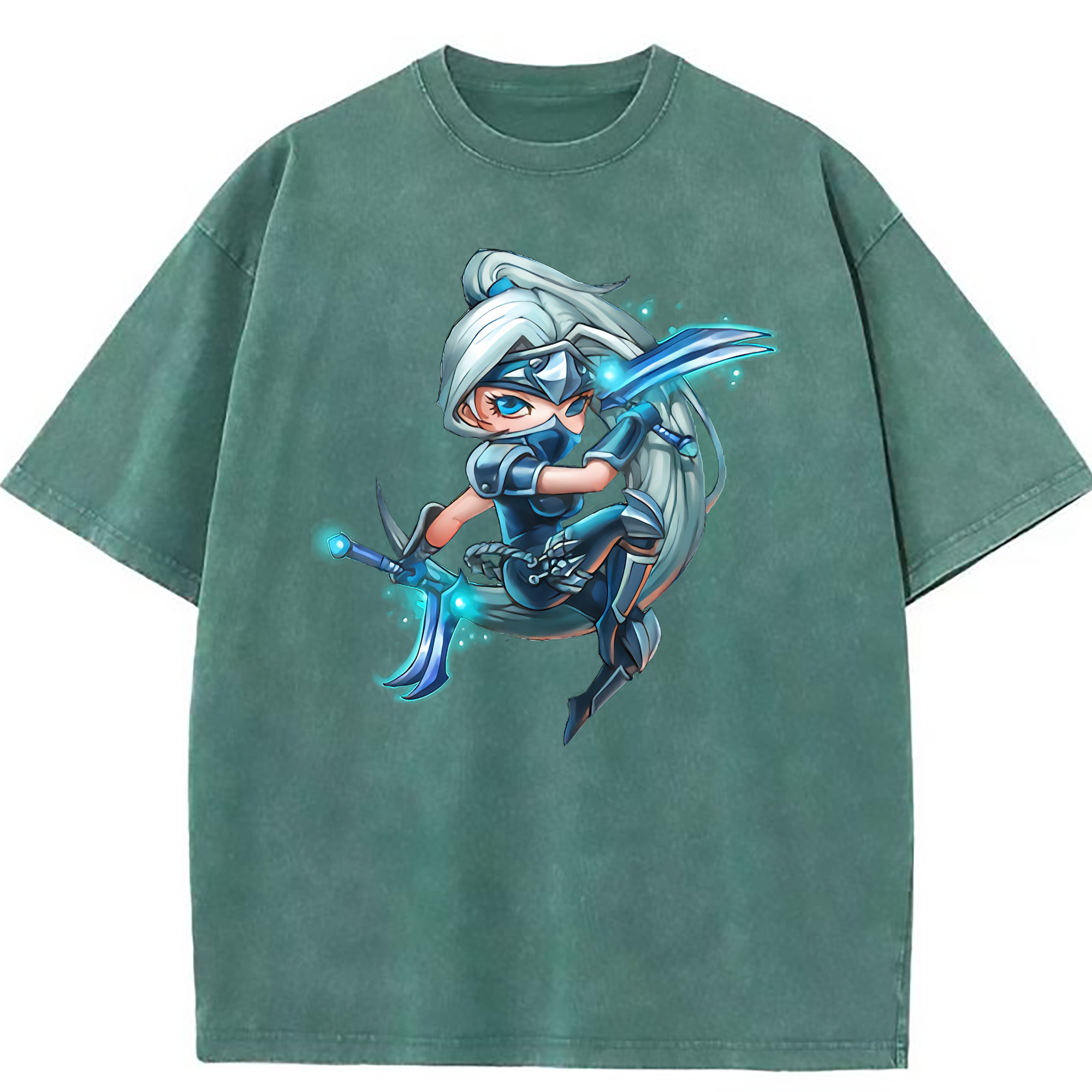 （画像用） リーグ・オブ・レジェンド League of Legends LOL 綿100% ヴィンテージ風 半袖Tシャツ（フロントプリント）